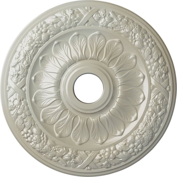 Ekena Millwork Swindon Ceiling Medallion (Fits Canopies up to 6 1/8"), 24"OD x 4"ID x 1 1/2"P, Flash Blue CM24SWFBS - main